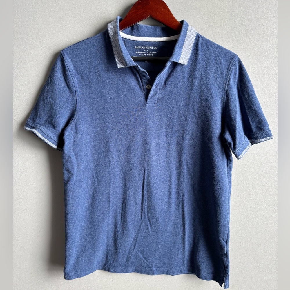 Banana Republic Factory 100% Cotton Short Sleeve Pique Polo